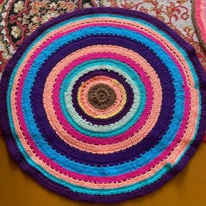 68cm knitted wollen yarn mandala